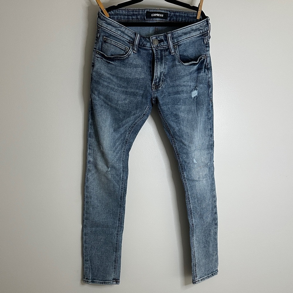 Express Men's Distressed Denim Skinny Jeans (2/$20)